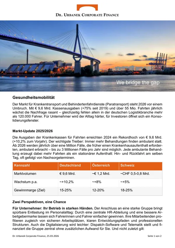 Cover of the newsletter Gesundheitsmobilität